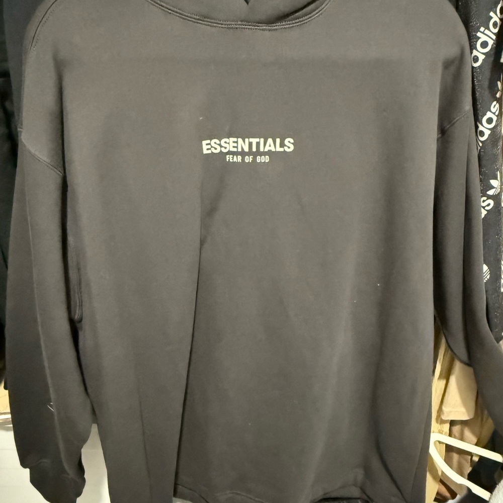 Essentials Fear of God Black Hoodie